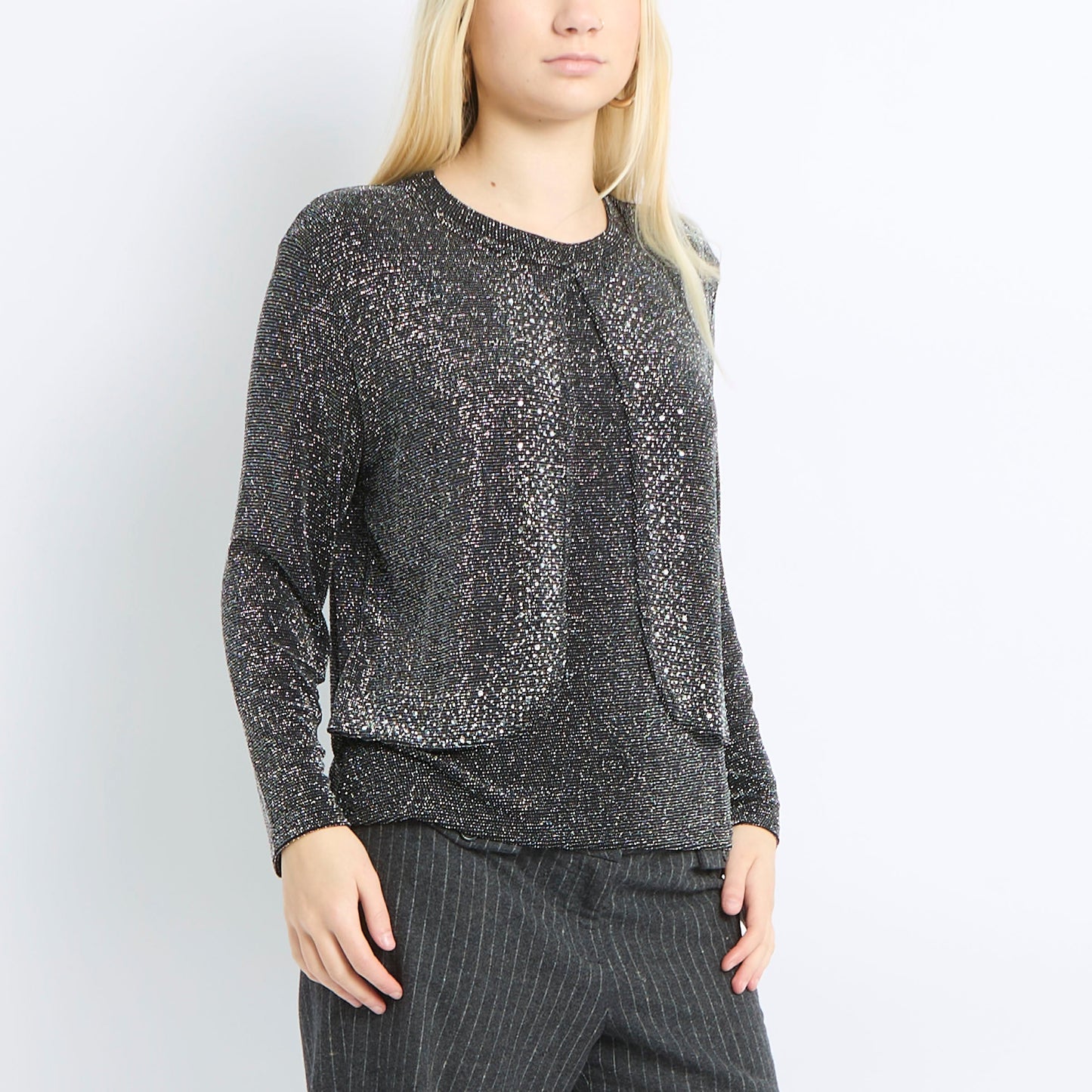 Sparkly Embellished Blouse - UK 14