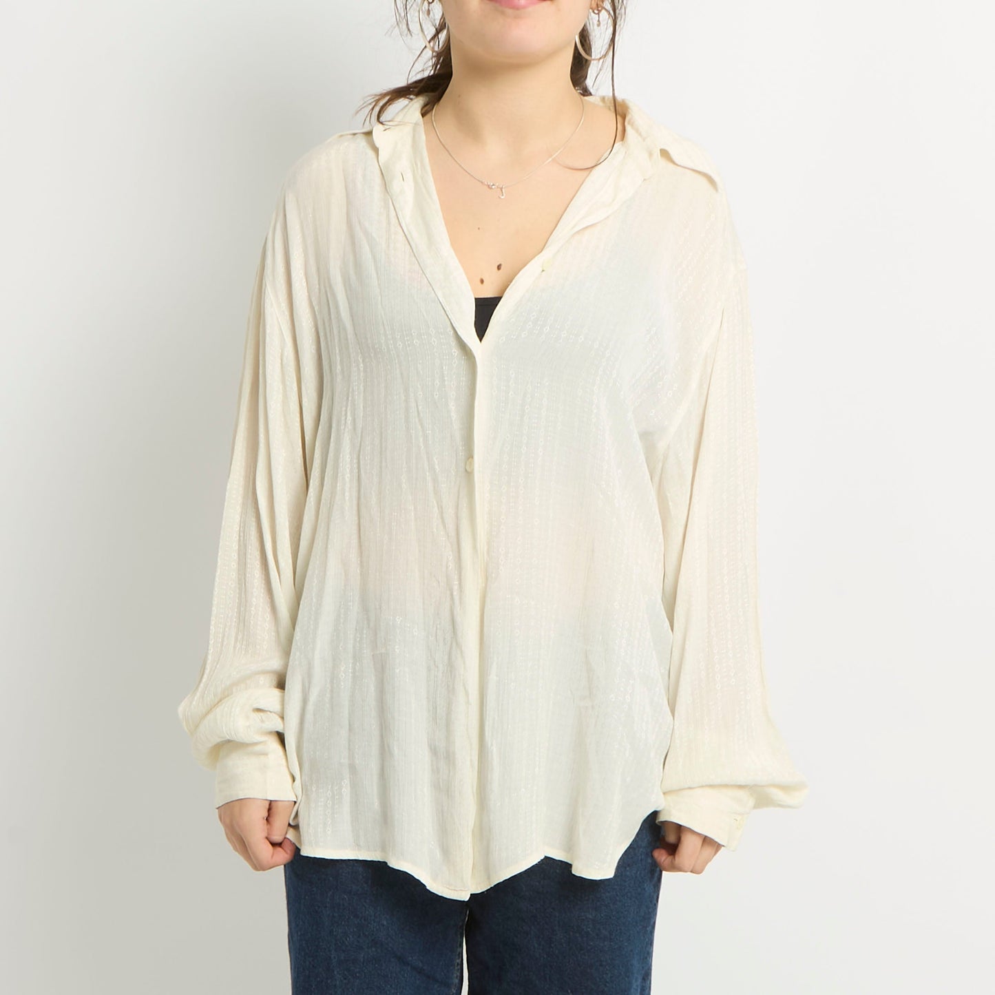 Patterened Button Blouse - UK 16