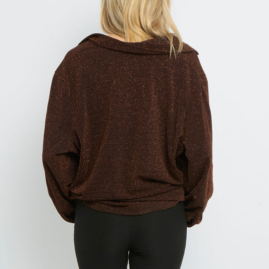 Shimmer Stretchy Shirt- UK 18