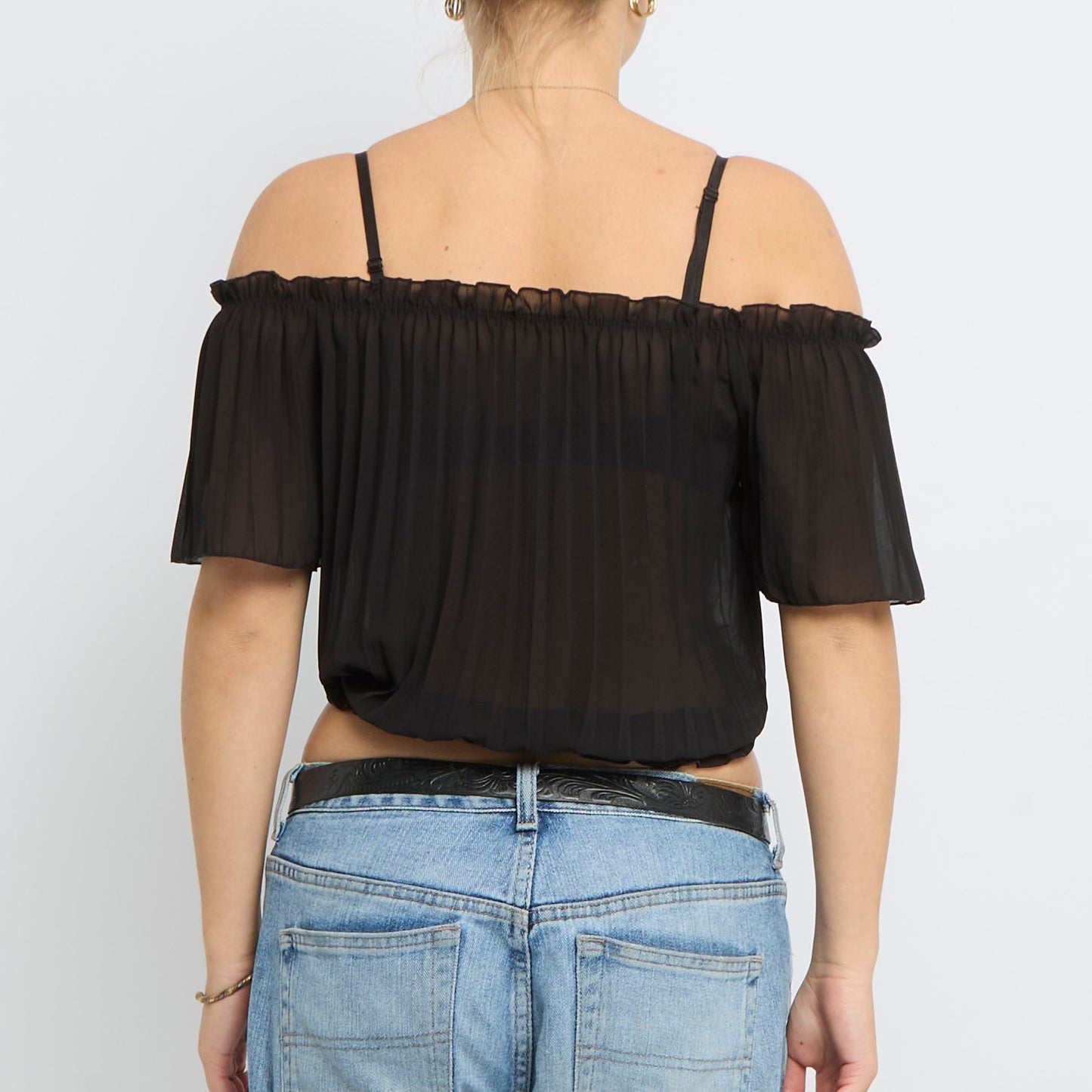 Frill  Short Sleeve Top - UK 4