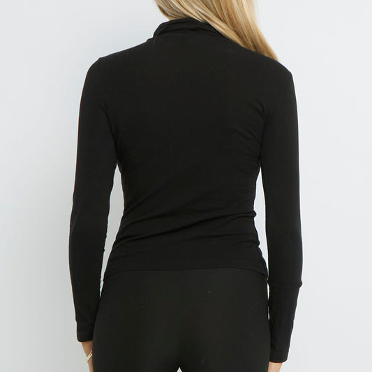 Turtle Neck Long Sleeve Top - UK 6