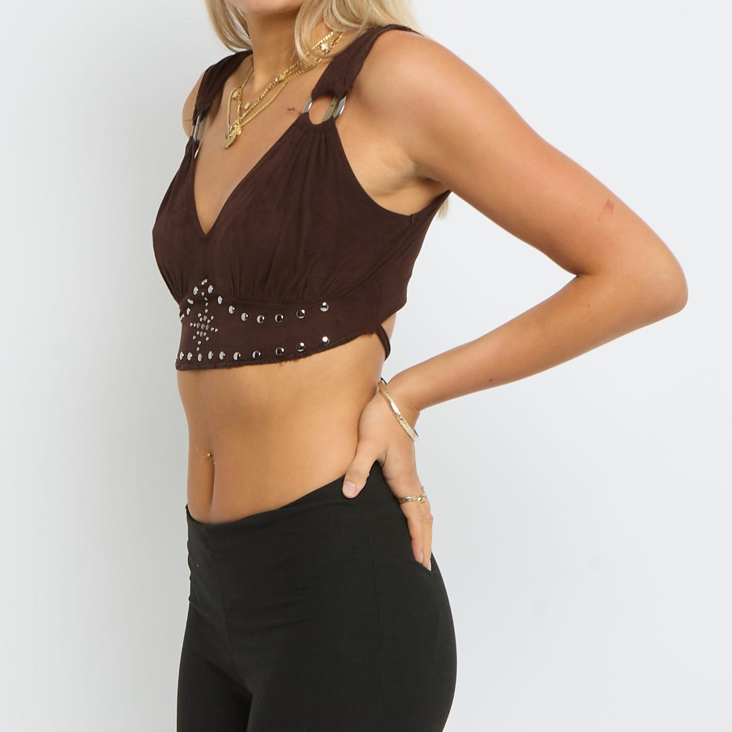 Stud  Sleeveless Top - UK 6