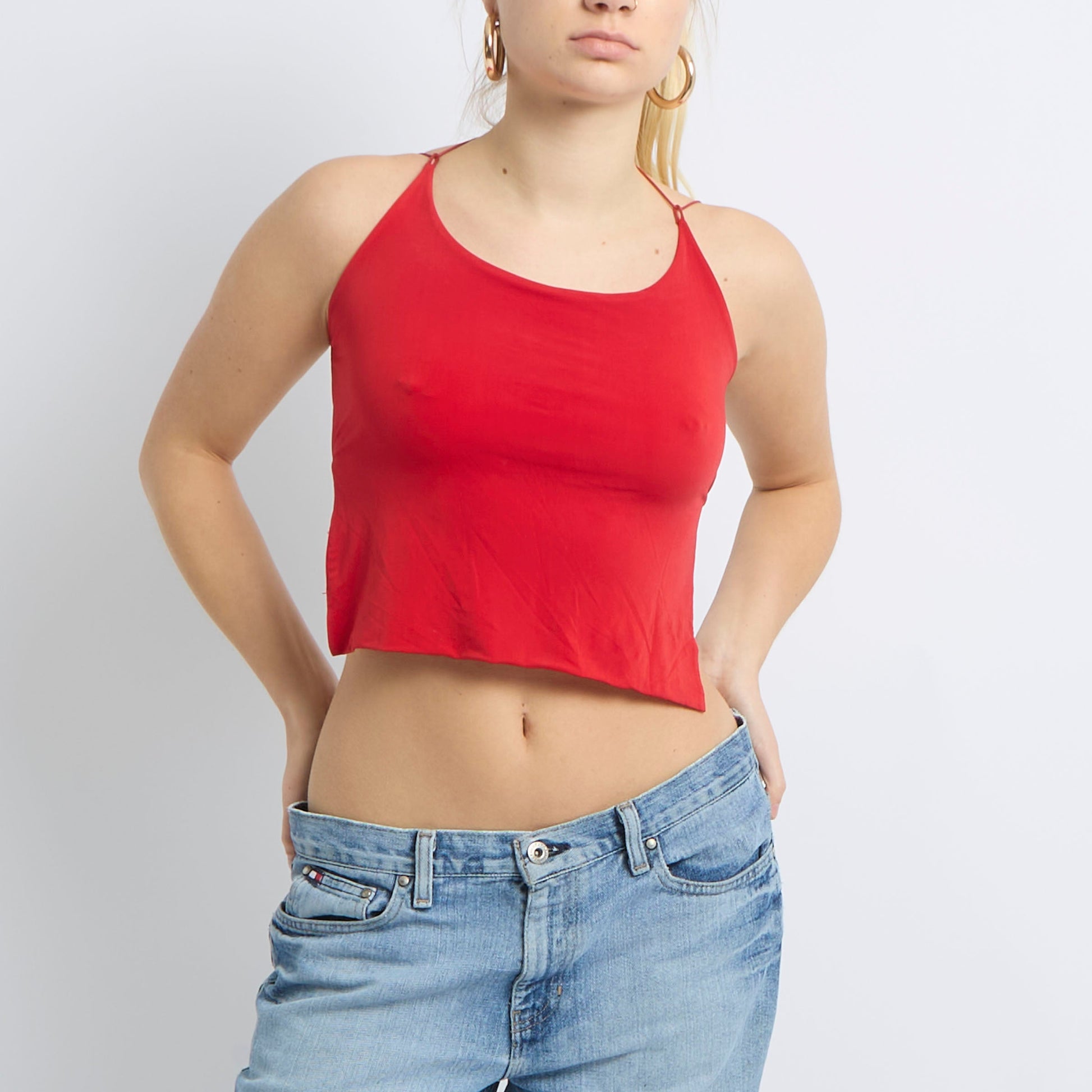 Strappy Backless Crop Top - UK 6