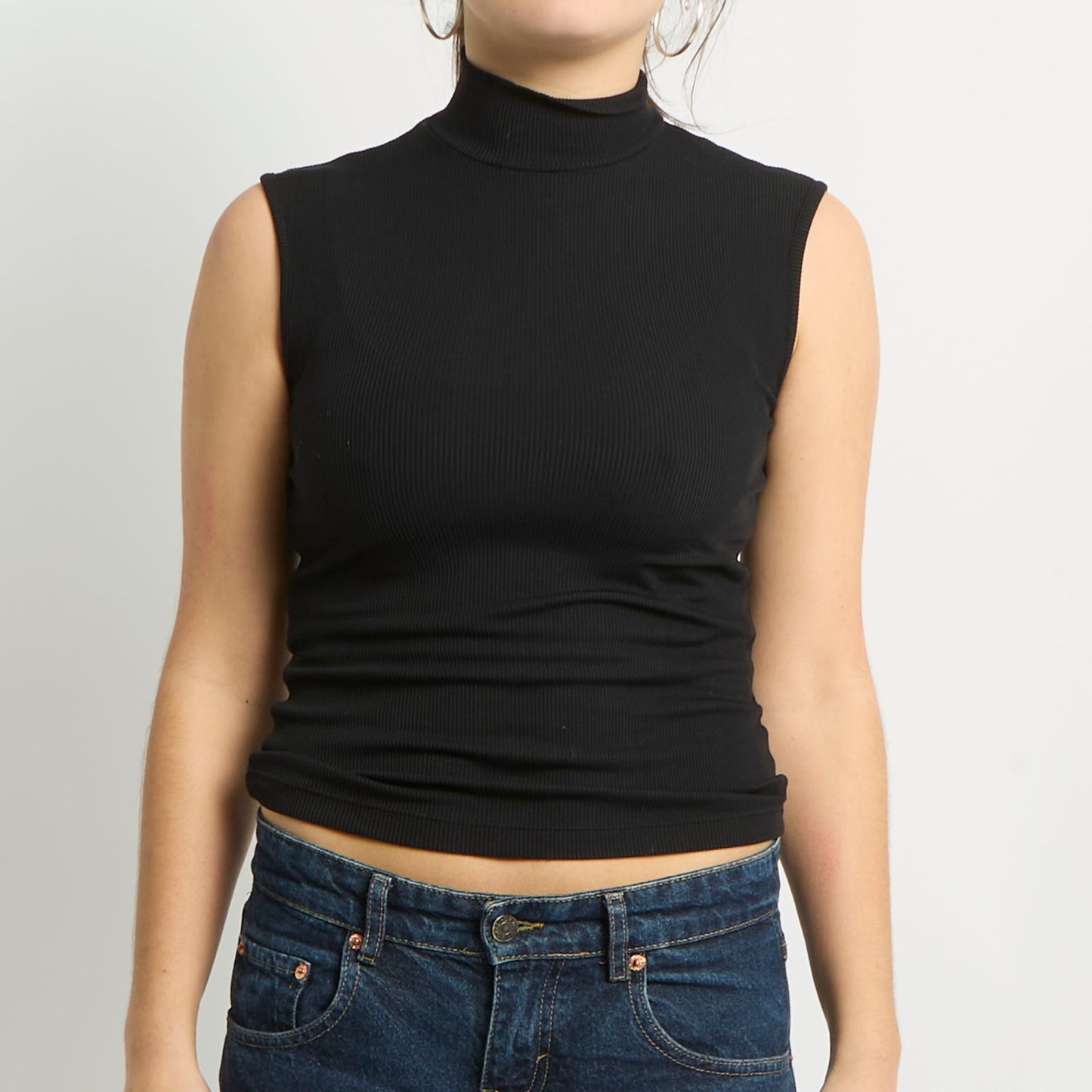 Polo Neck Tank Top - UK 8