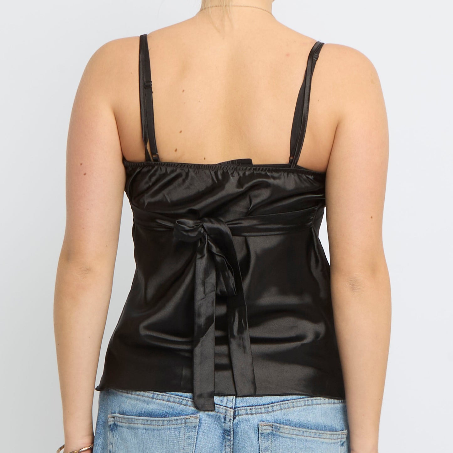 Satin Strappy Top - UK 8