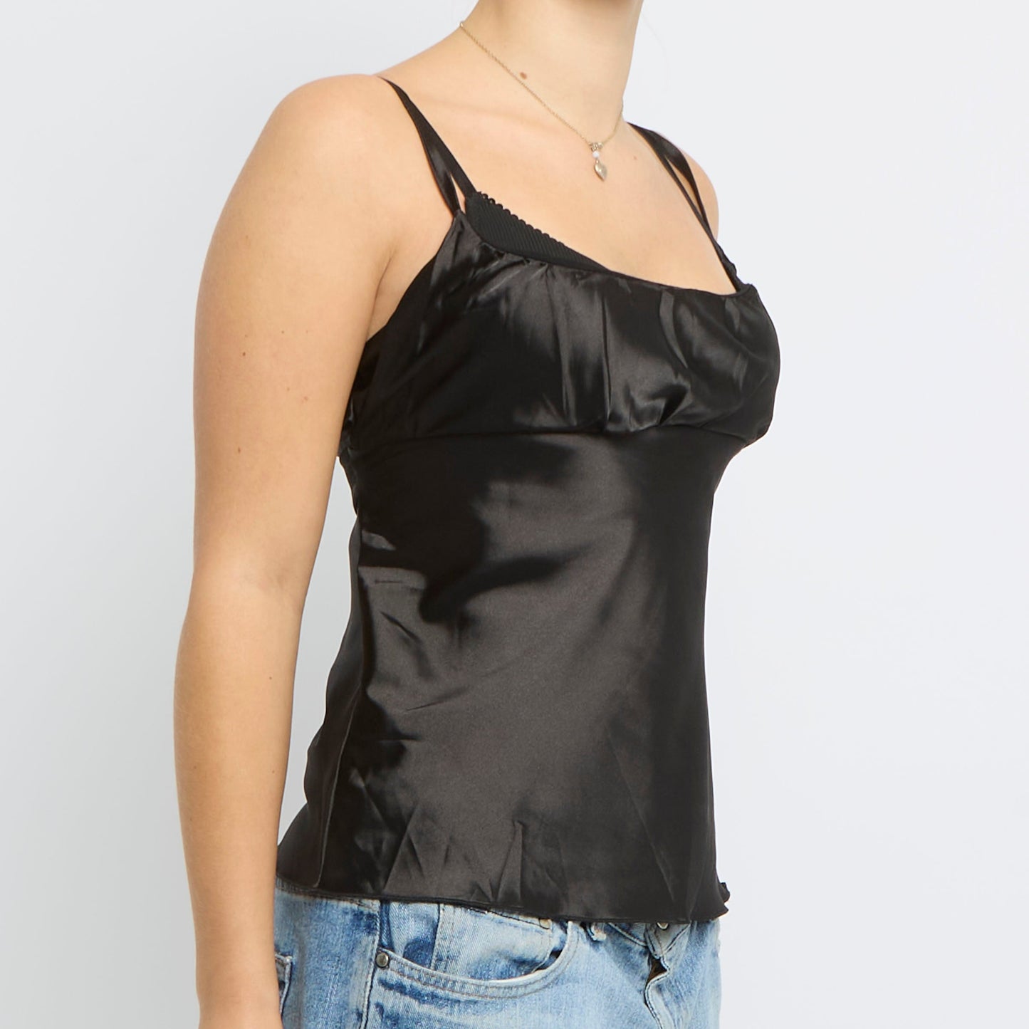 Satin Strappy Top - UK 8