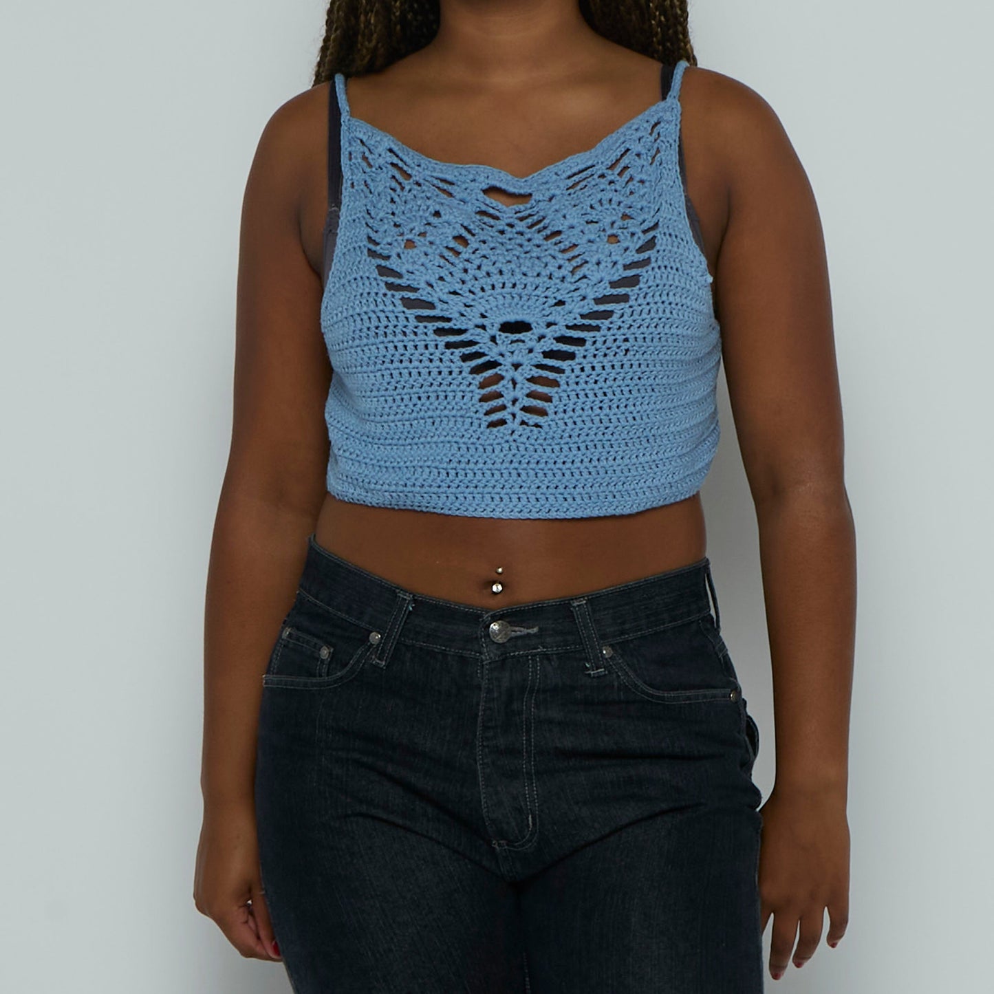 Crochet Strappy Top - UK 8