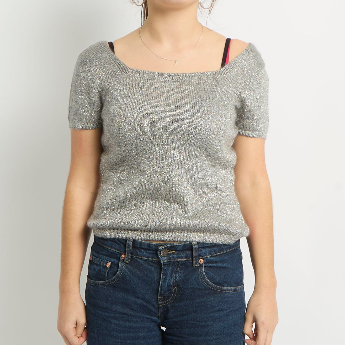 Sparkly Knitted Baby Tee - UK 8