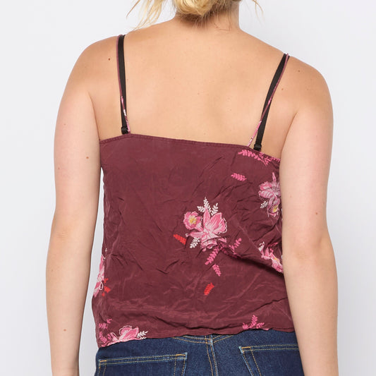 Embroidered Cami Top - UK 8