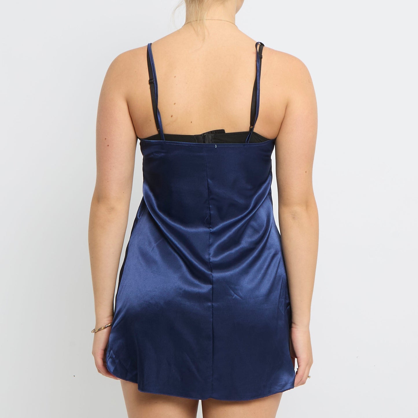 Satin Strappy Dress - UK 8