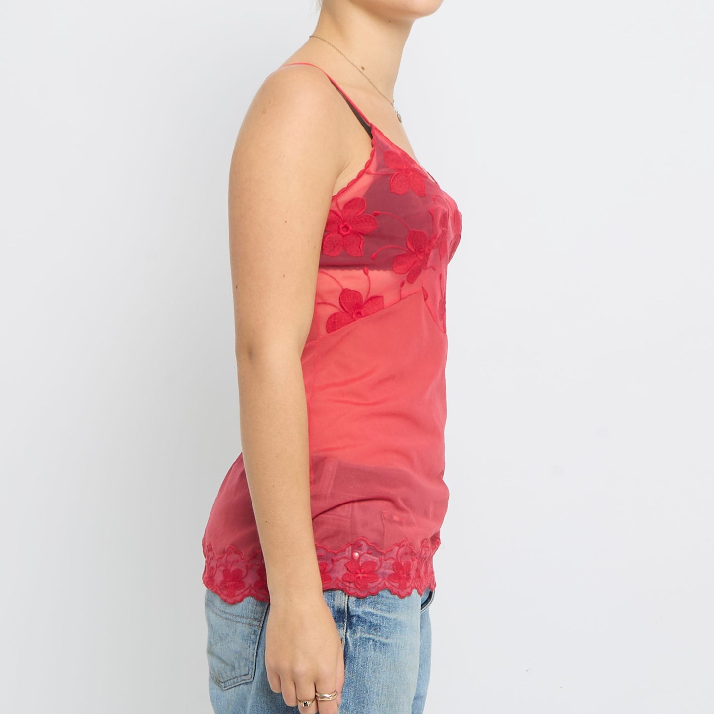 Embroidery  Strappy Top - UK 8