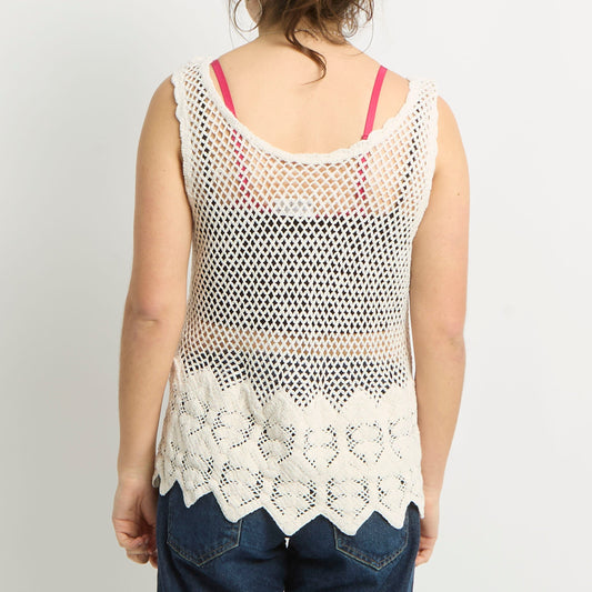 Crochet Tank Top - UK 8