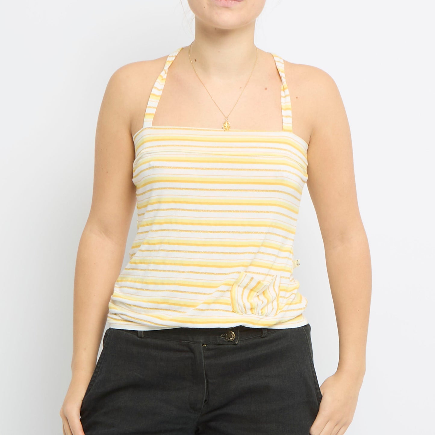 Striped Strappy Top - UK 8