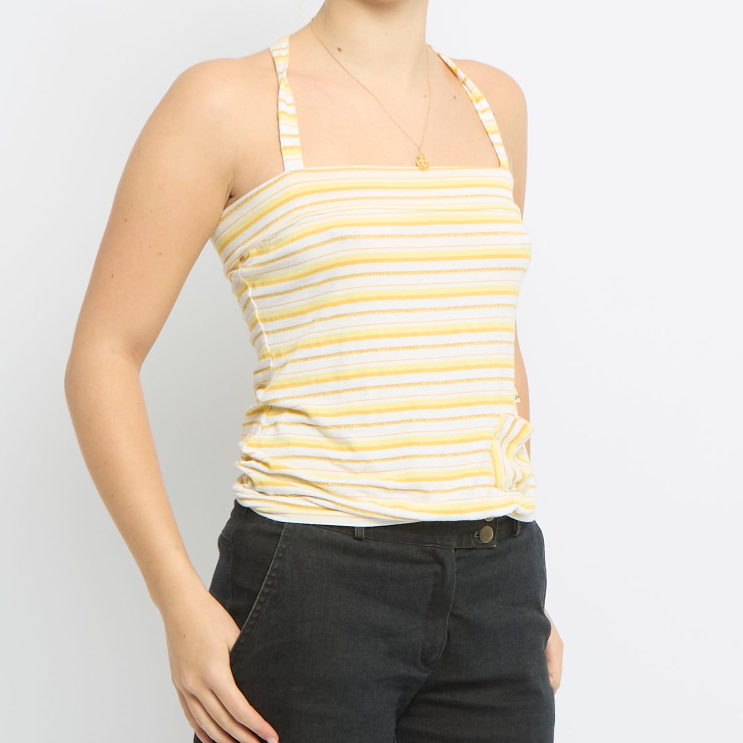 Striped Strappy Top - UK 8