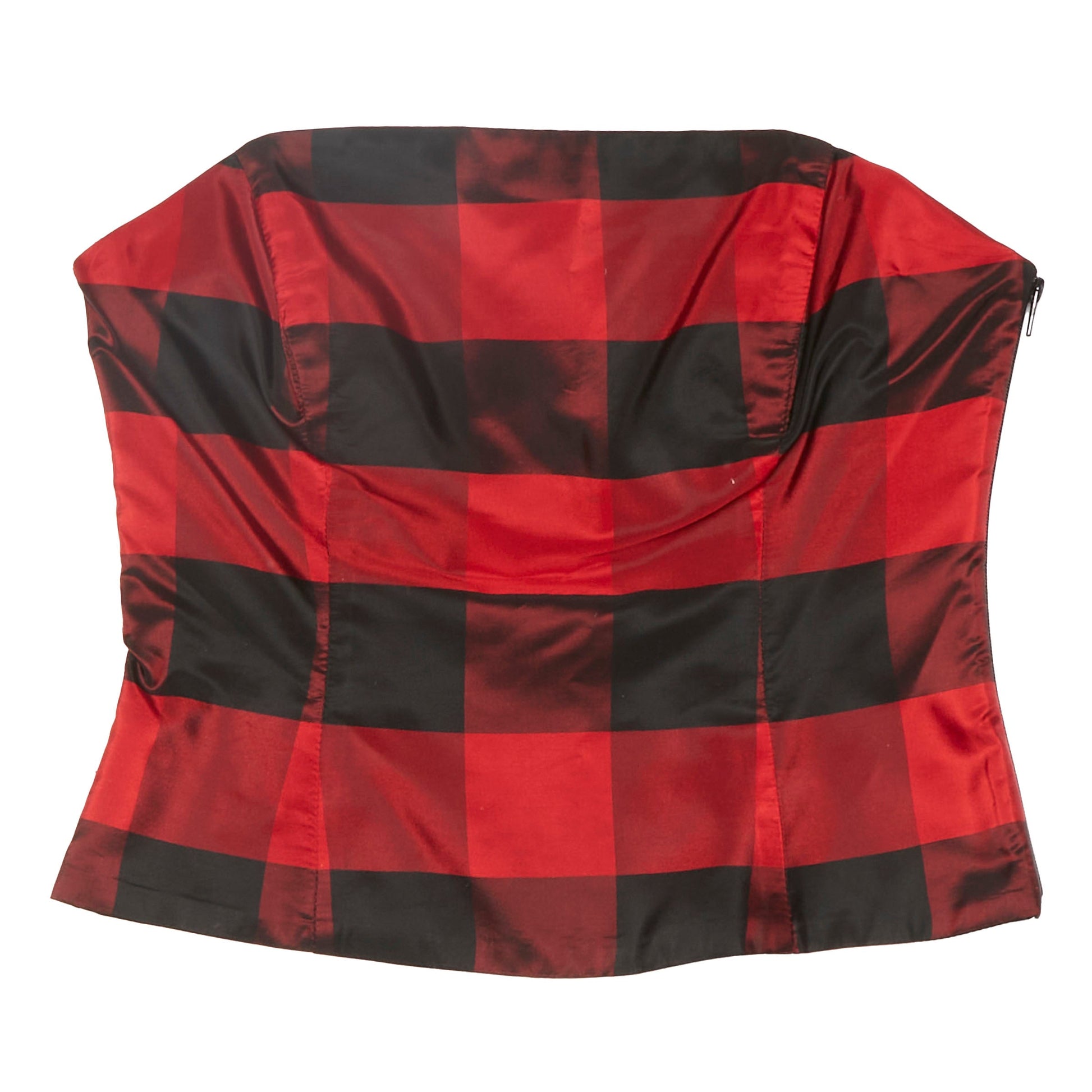 Striped Strappy Corset Top - L