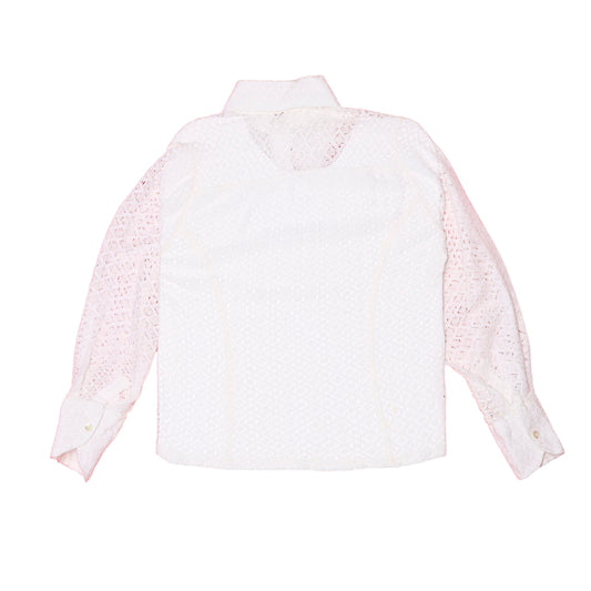 Crochet Knit Shirt - L