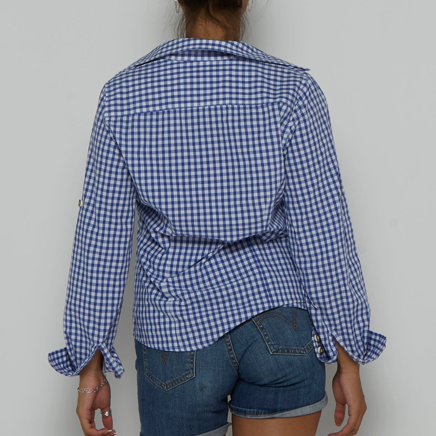 Checkered Button Up Shirt - M