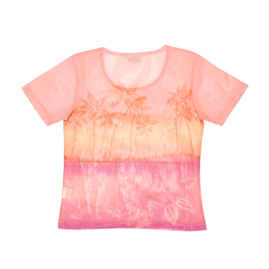 Cosmos Palm Tree  Mesh Top - M