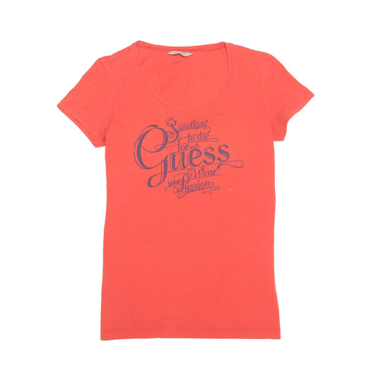 Guess Spellout Womens Top - M