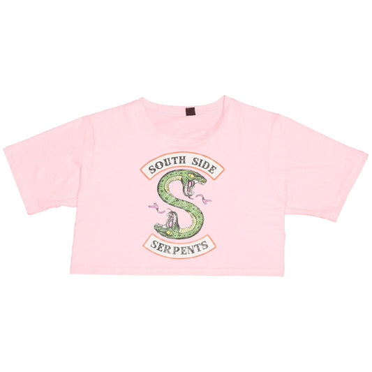 South Side Serpents Logo Print Cropped Tee - S