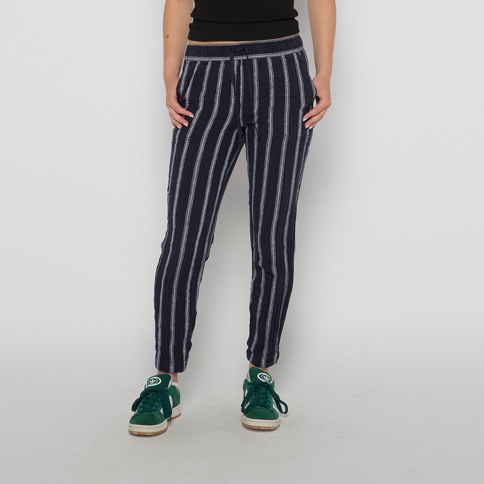 Next Striped Linen Trousers - UK 8