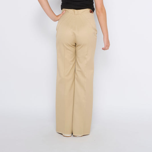 Wide Leg Pleated Trousers - UK 10