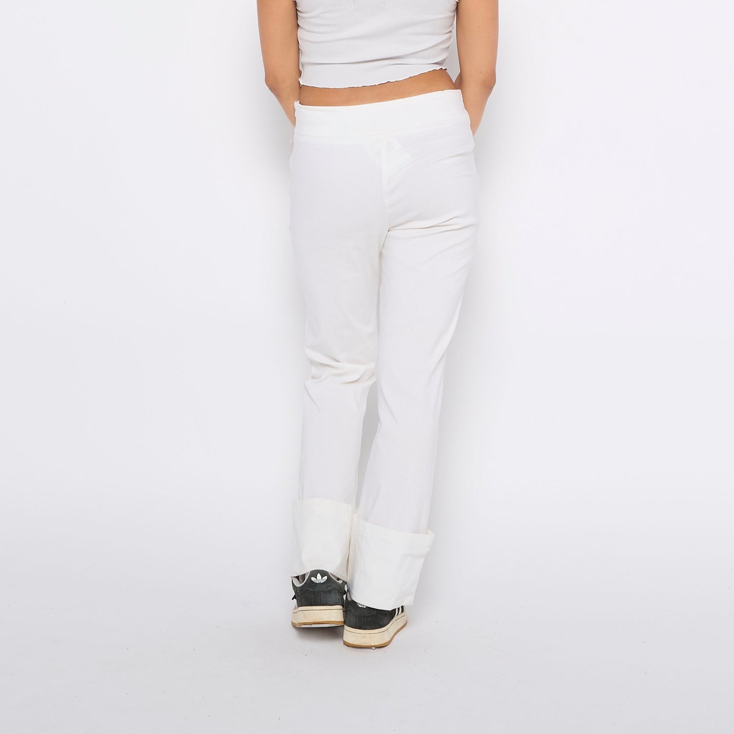 Cuffed Straight Leg Trousers - UK 10