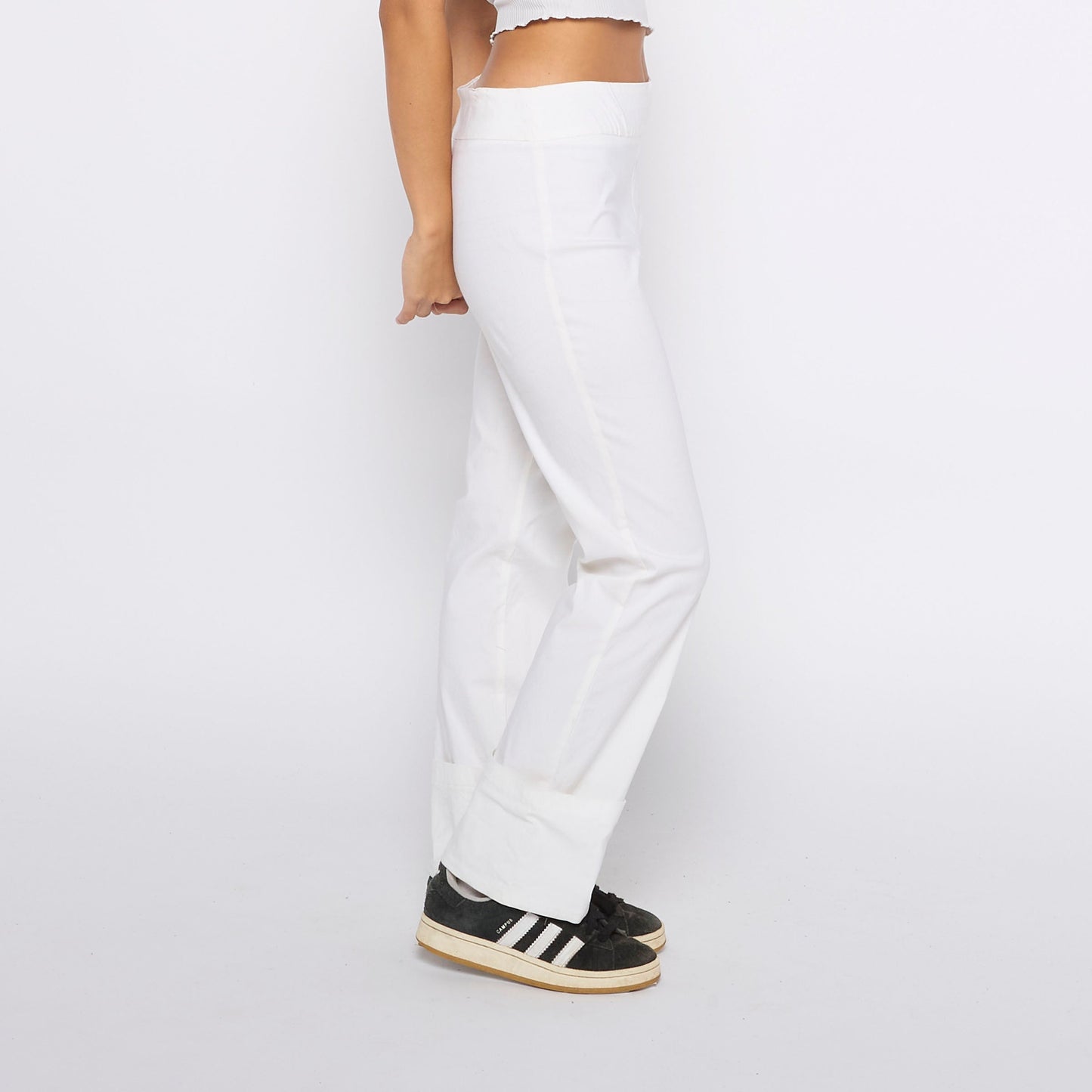 Cuffed Straight Leg Trousers - UK 10