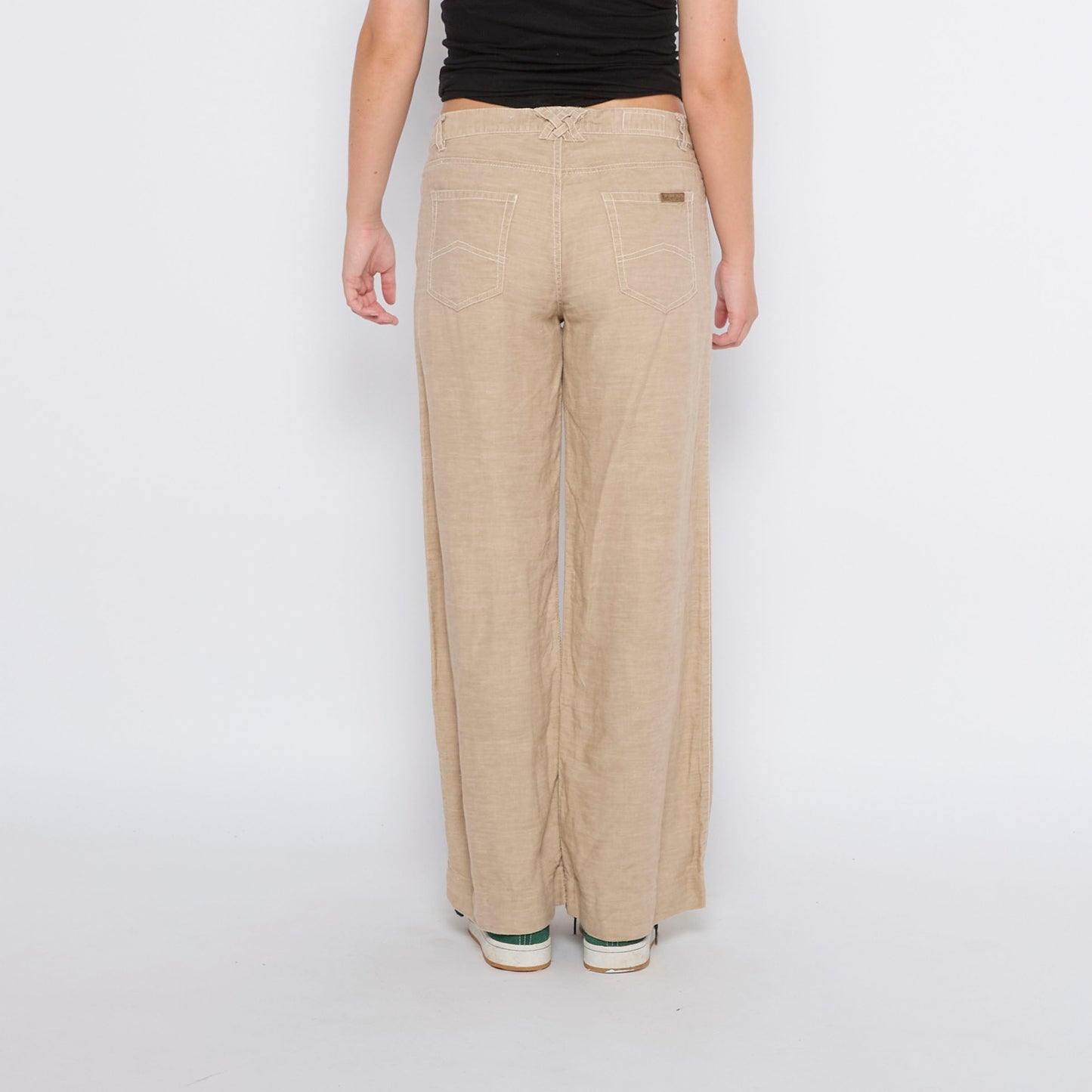 Marlboro Classics Linen Wide Leg Trousers - UK 12