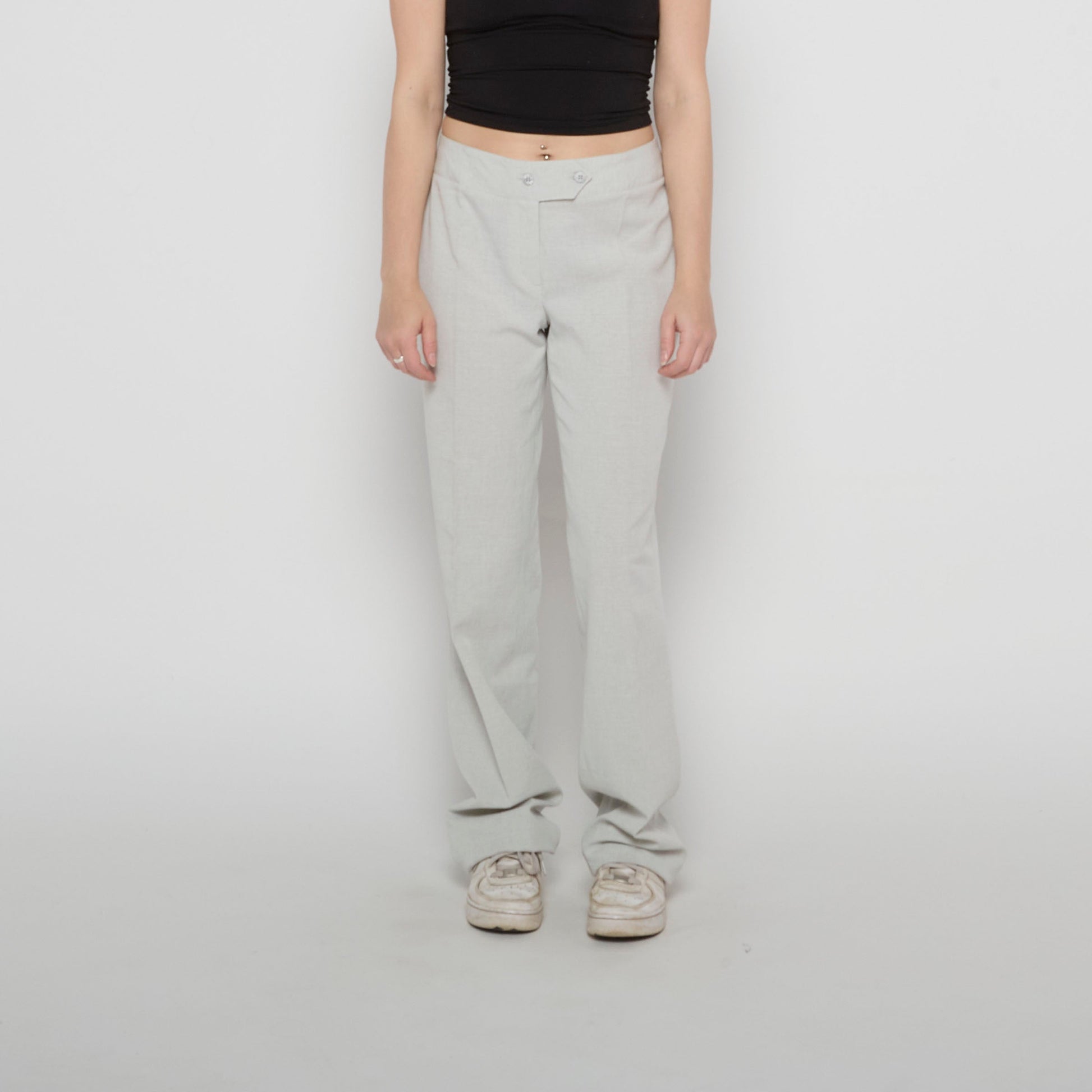 Low Waisted Tailored Trousers - UK 14