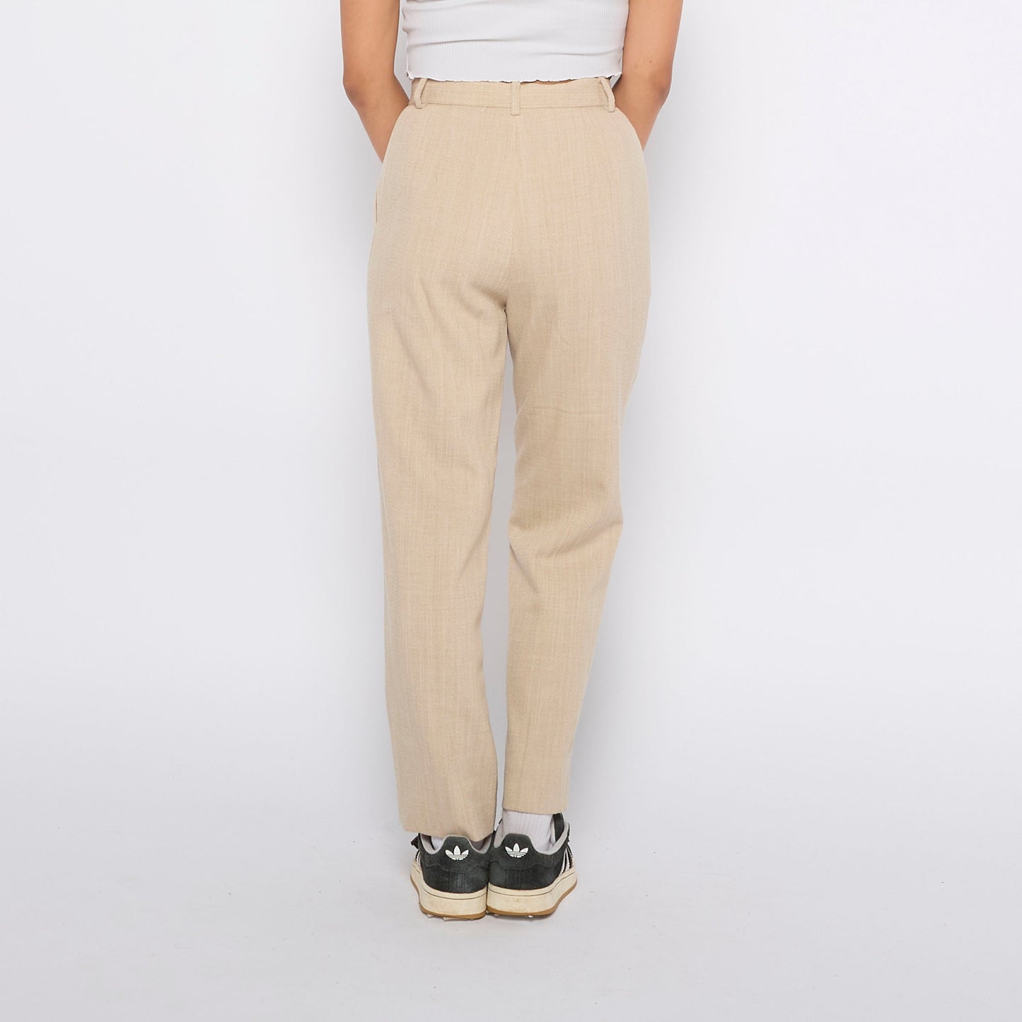 Self Stripe Fabric Tailored Trousers - UK 6