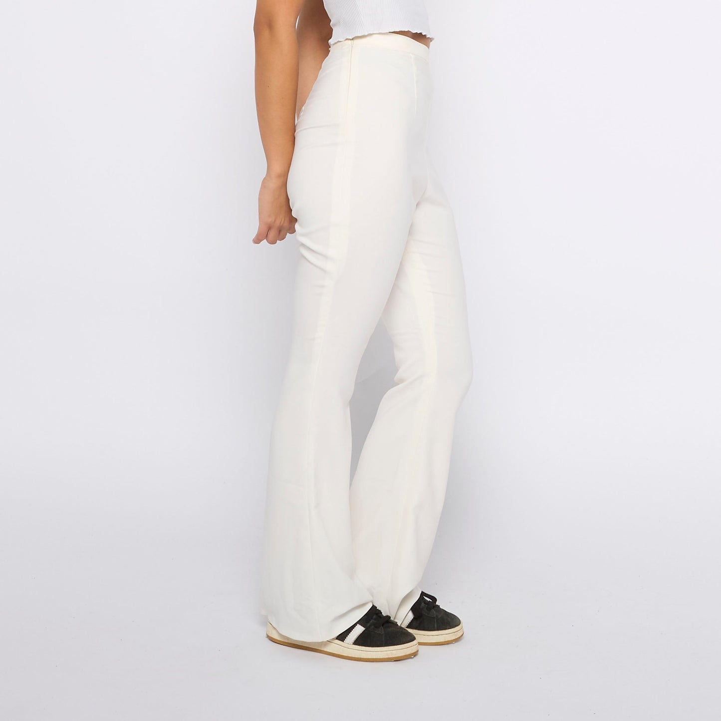 High Waisted Flared Trousers - UK 6