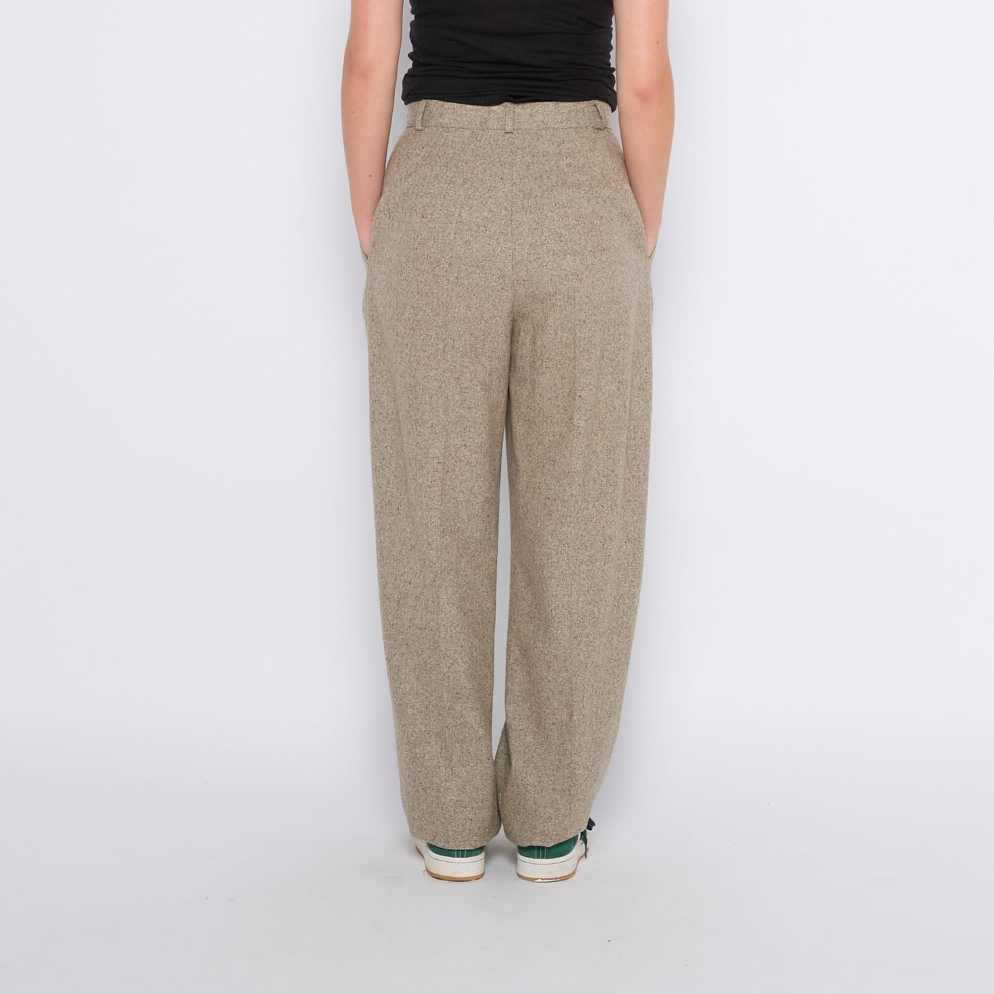 Pleated Wide Leg Trousers - UK 8