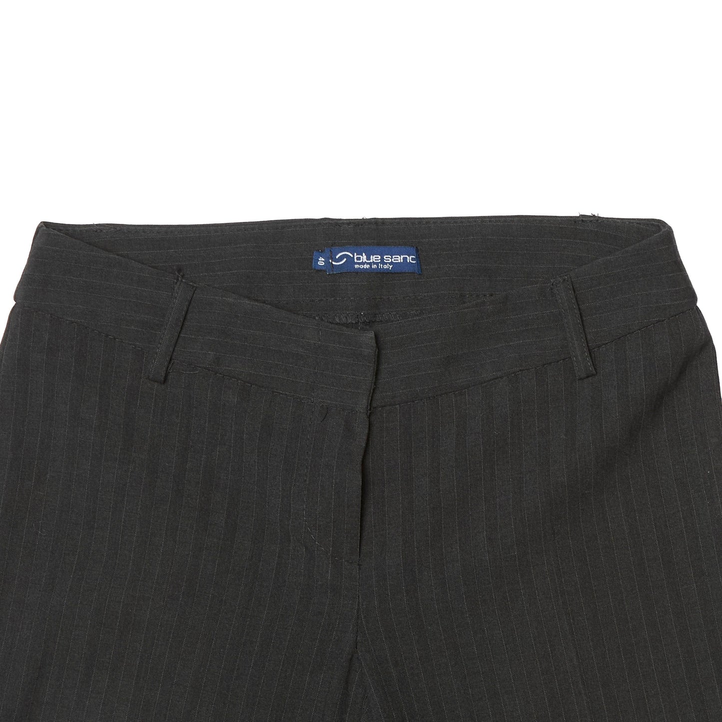 Blue Sand Pinstripe Bootcut Trousers - UK 8