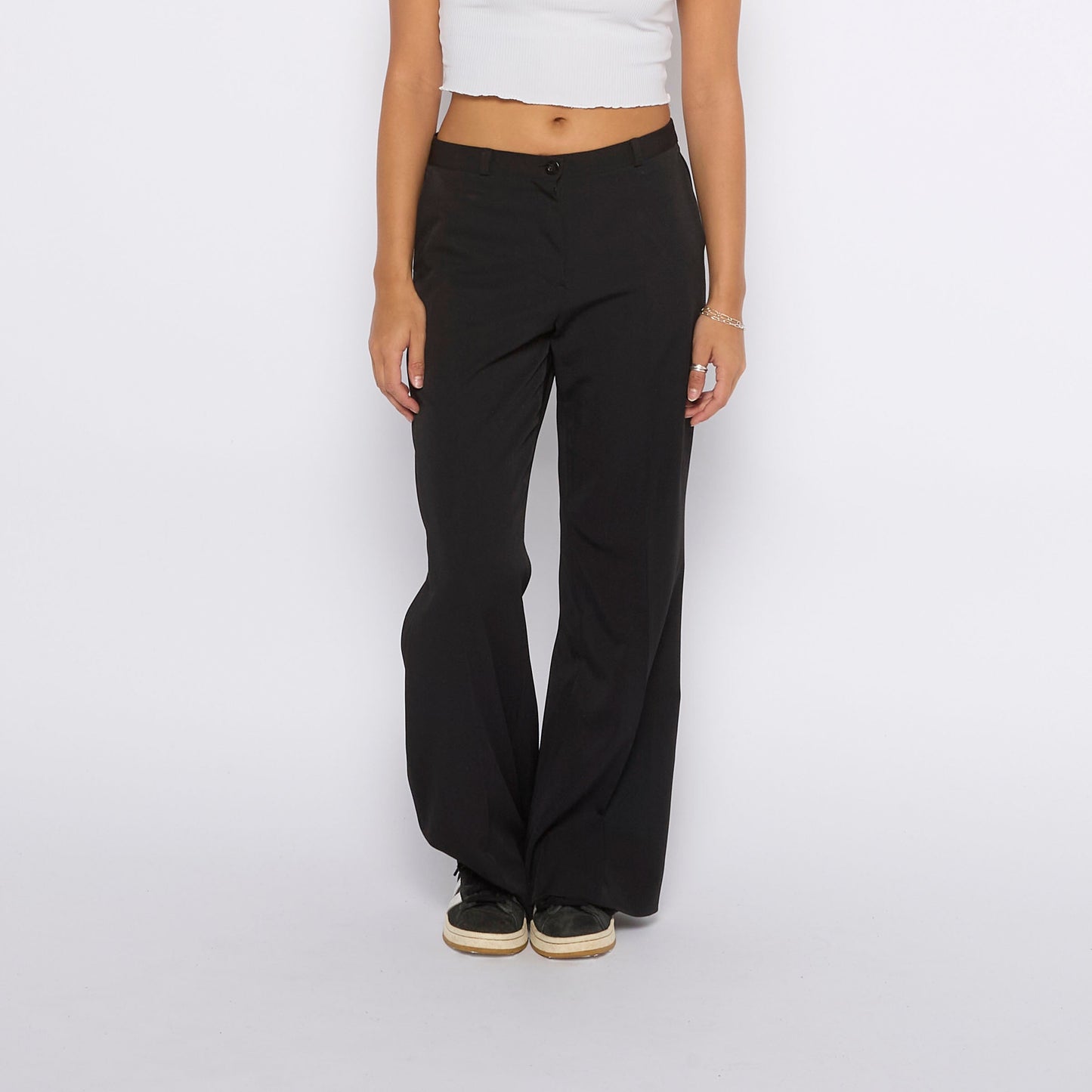 Wide Leg Suit Trousers - UK 8