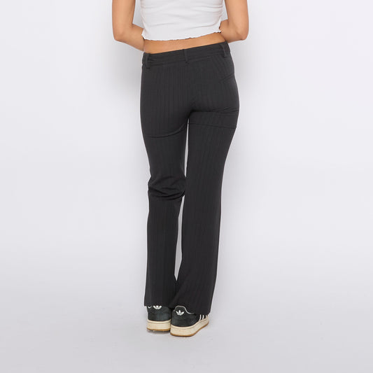 Pinstriped Low Waisted Trousers - UK 8