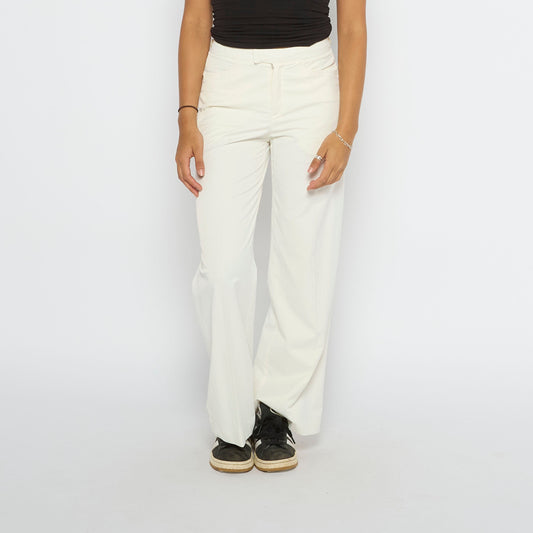 Wide Leg Bootcut Trousers - UK 8