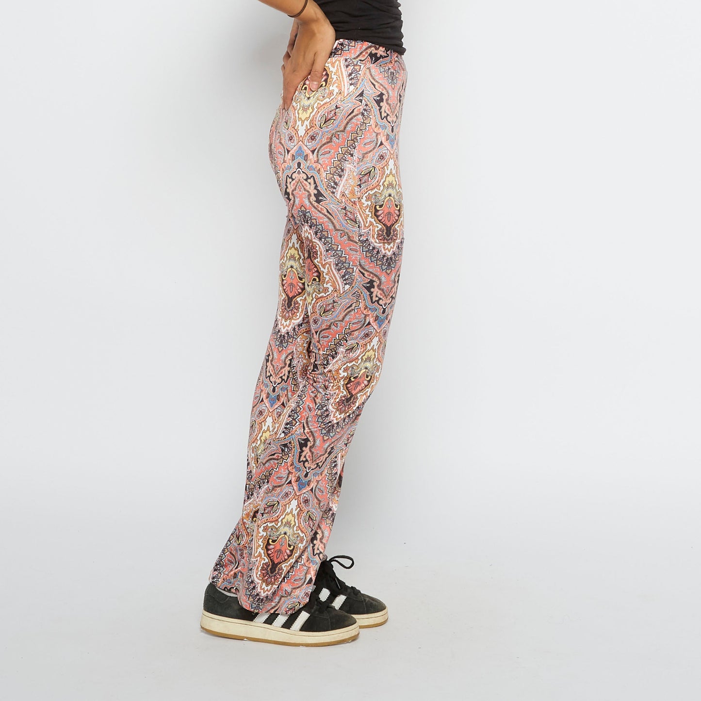 Psychedelic Design Boot Flared Trousers - UK 8