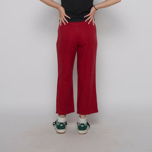 Mexx Red Linen Trousers - UK 8