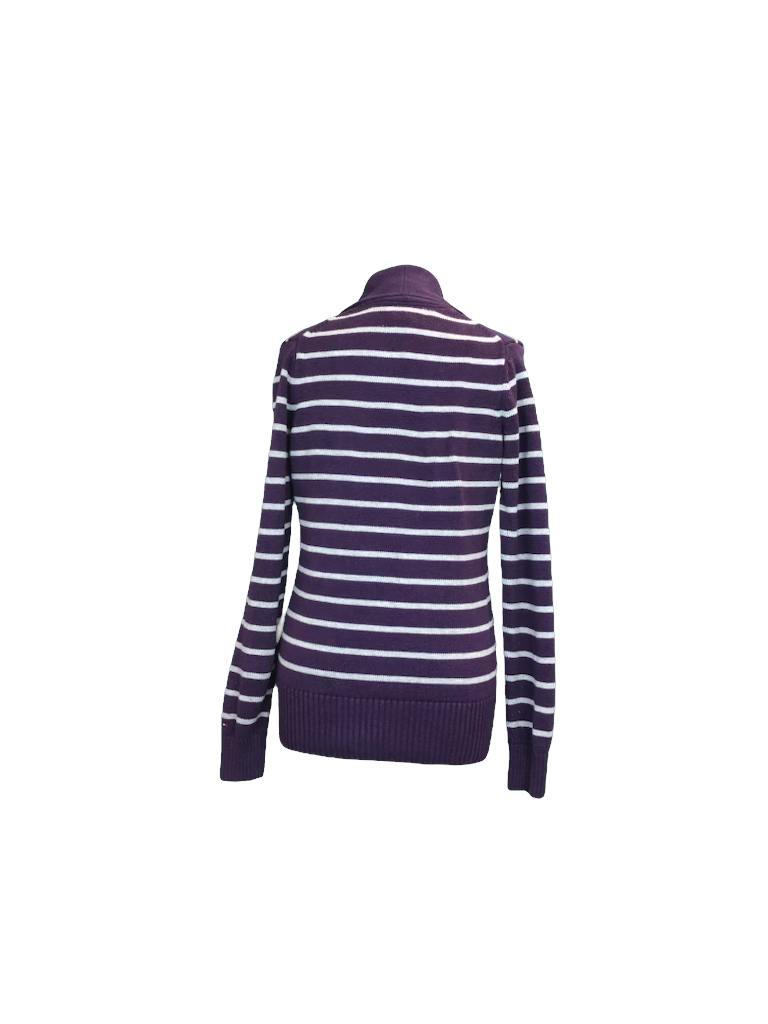 Womens Tommy Hilfiger Buttoned Striped Knit - M