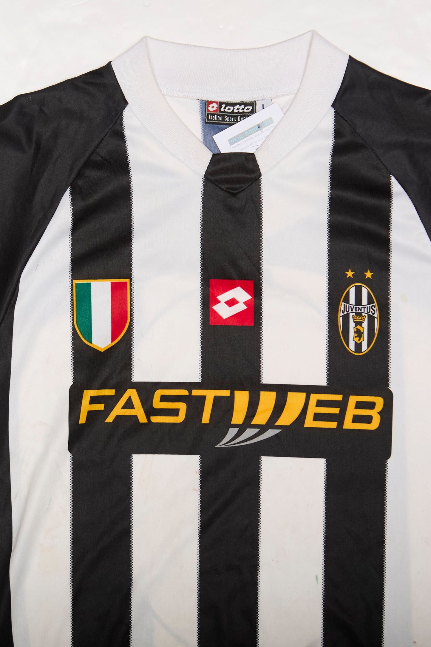 Mens Lotto Replica Juventus Football Shirt - L