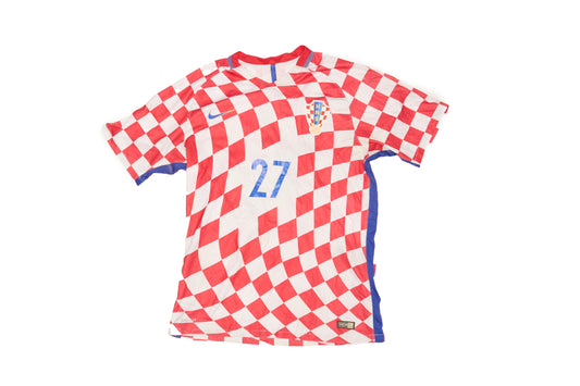 Mens Nike Chequered Croatia Football Top - L