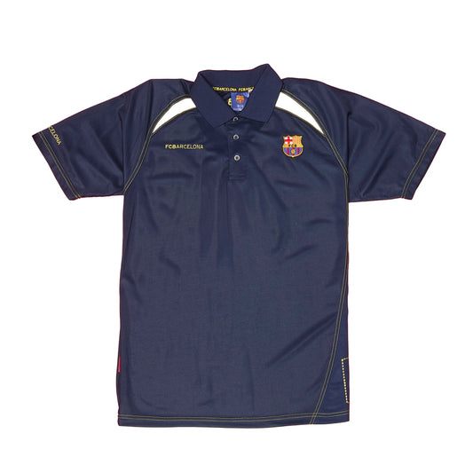 Mens We Are Barcelona Logo Embroided Collared Football Shirt - XL