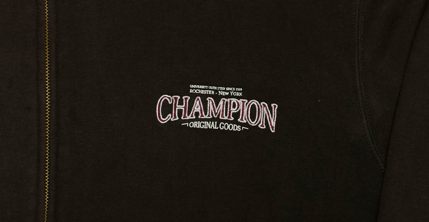 Mens Champion Zip-Up Sweatshirt - XL