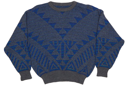 Patterened Crew Neck Knitwear - XL