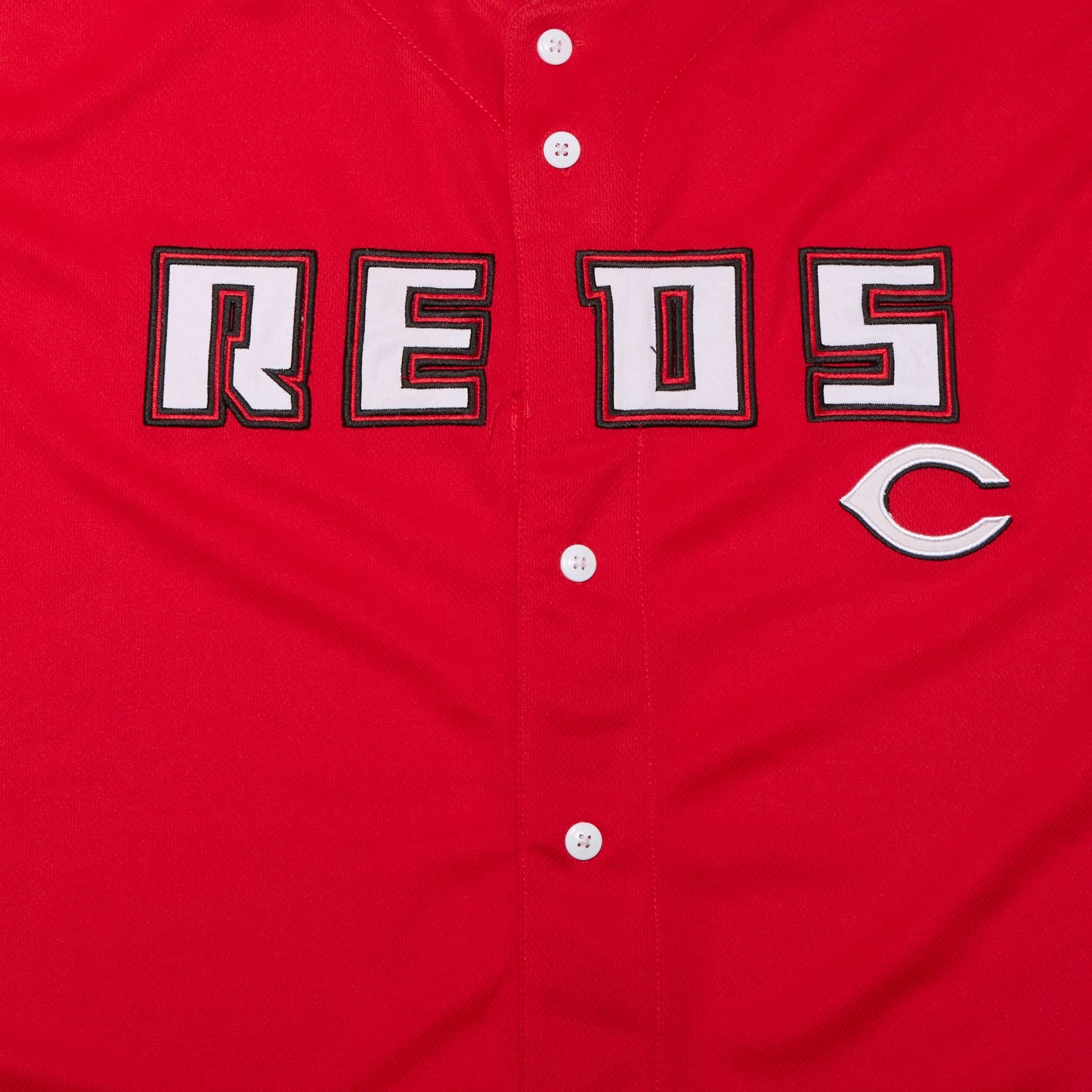 Camisa deportiva con botones Reds Spellout - XL