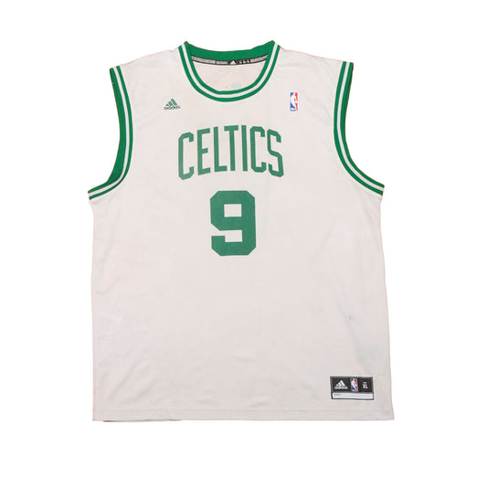 Mens Adidas Celtics Spellout Sleeveless Sports T-Shirts - XL