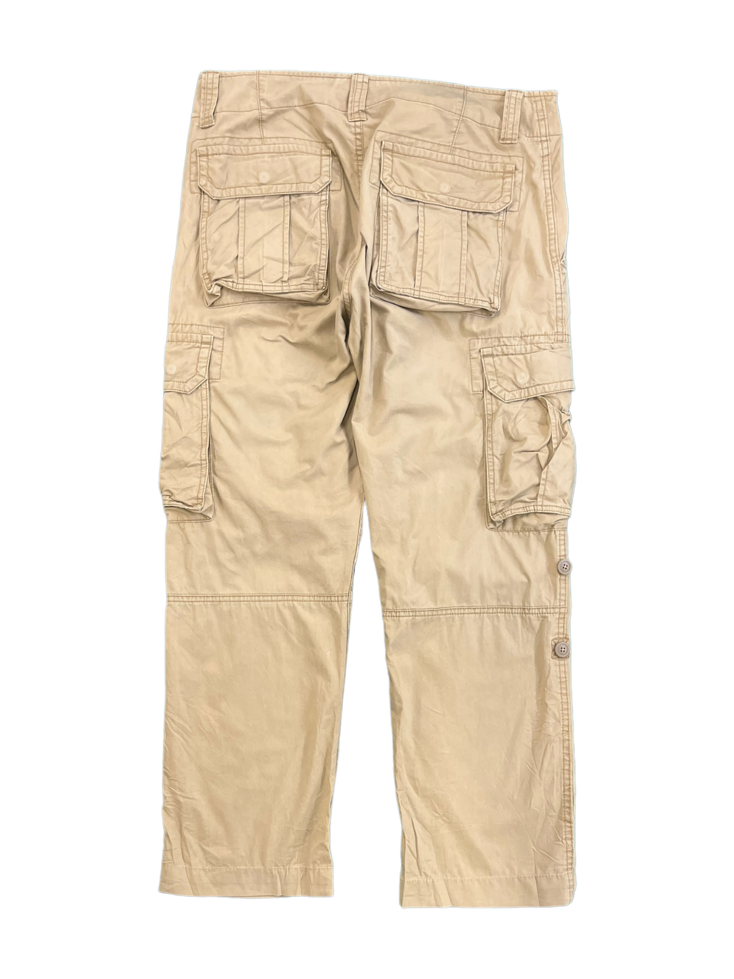 Womens Cargo Chino Trousers - Waist 32" Length 26"