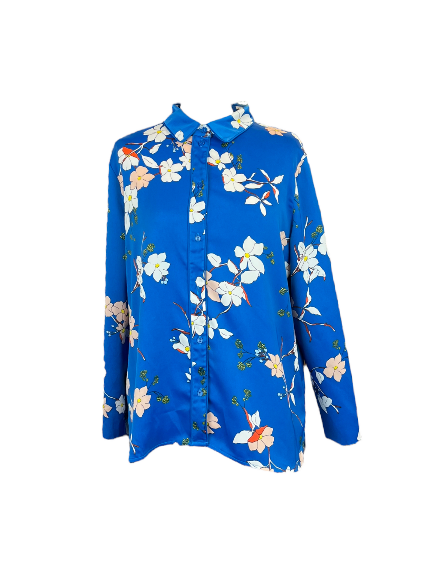 Womens Floral Long Sleeve Blouse - UK 16