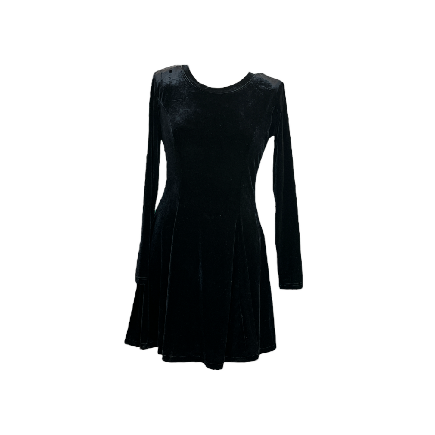 Womens Long Sleeve Velvet Dress - UK 10